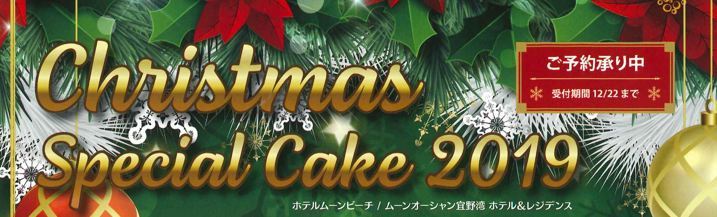 クリスマスパーティー2019 サイン入り写真 お知らせ「Christmas Special Cake 2019」 | 【公式】恩納村観光協会